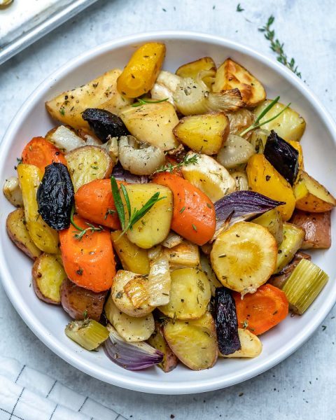 Eat Clean: Rosemary Roasted Root Vegetables! | Clean Food Crush