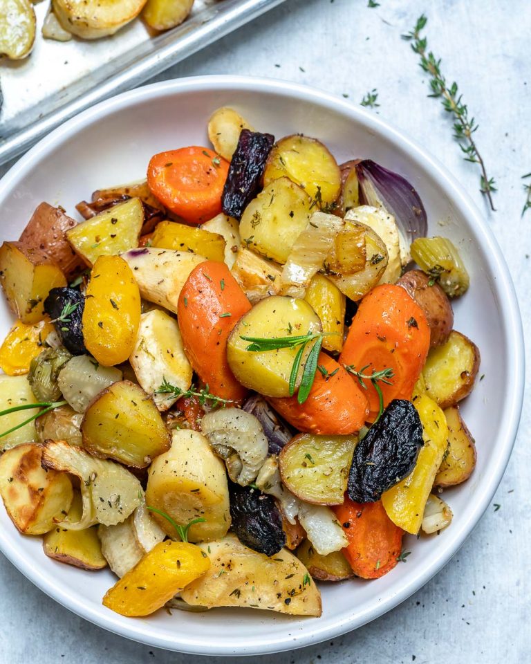 Eat Clean: Rosemary Roasted Root Vegetables! | Clean Food Crush