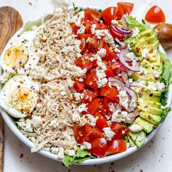 Shredded Chicken Cobb Salad for Simple and Delicious Clean Eating ...