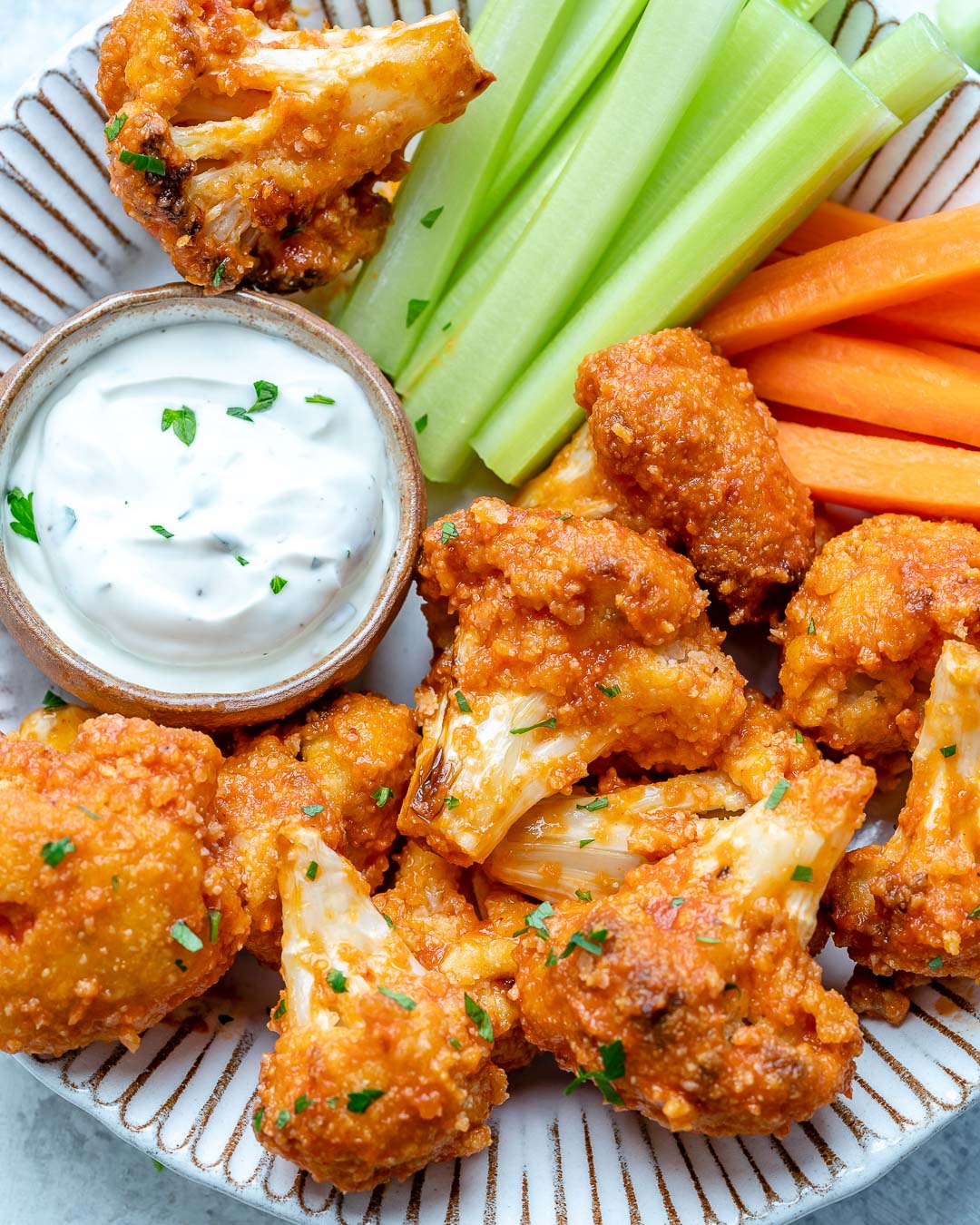 Air Fryer Buffalo Cauliflower Wings 