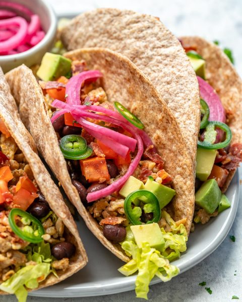 Loaded Breakfast Tacos | Clean Food Crush