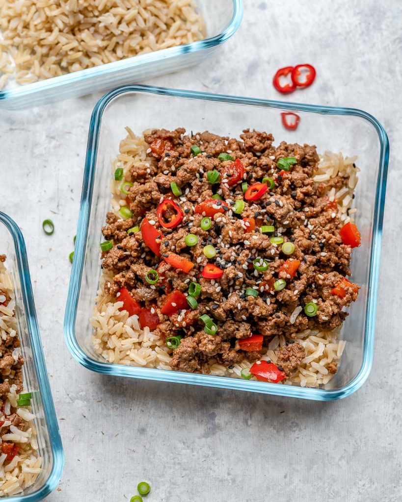 Asian Style Beef Meal Prep Bowls