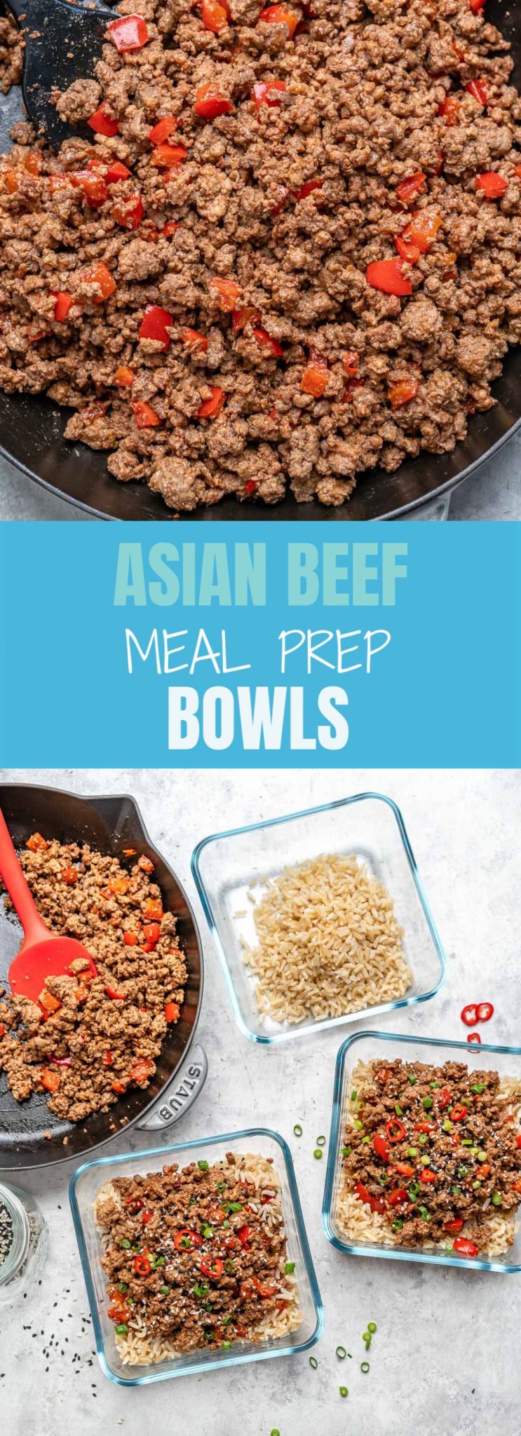 Meal Prep Asian Beef Bowls - Apple of My Eye