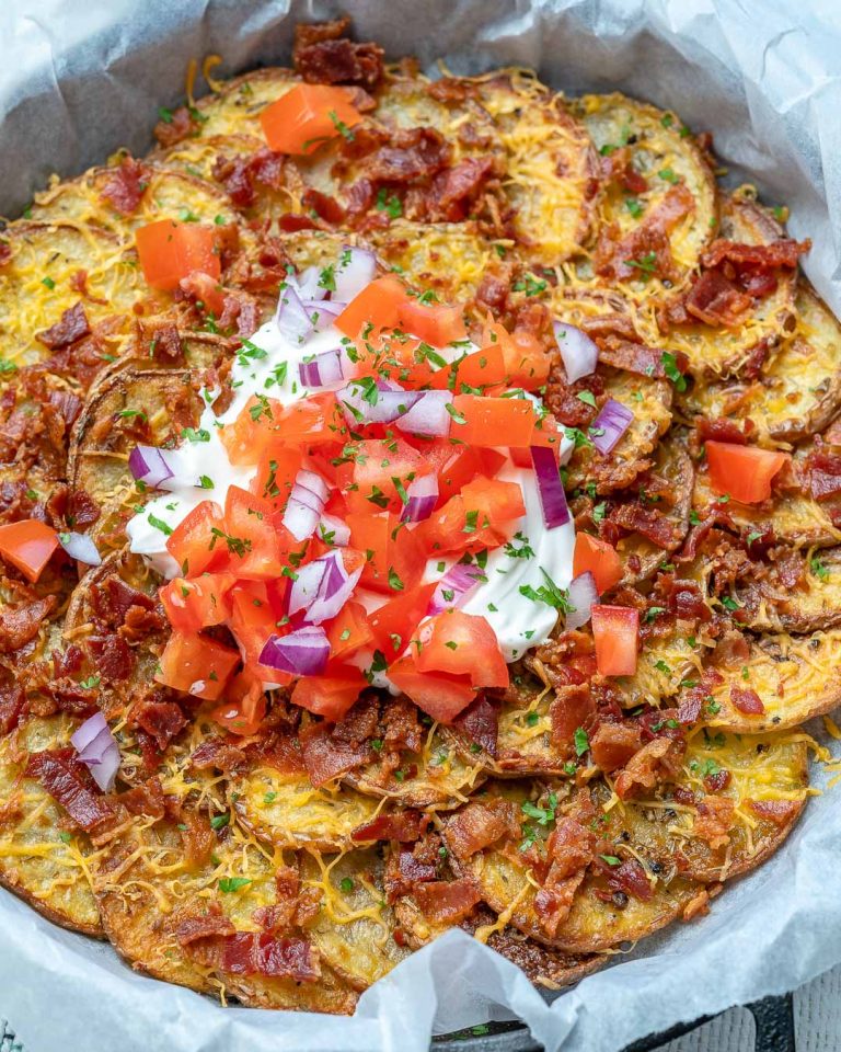 Irish inspired Potato Nachos Clean Food Crush