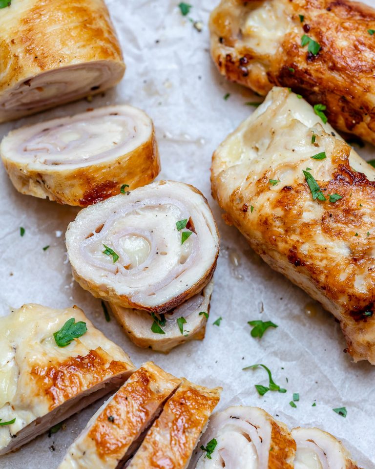 Chicken + Ham & Cheese Rollatini | Clean Food Crush