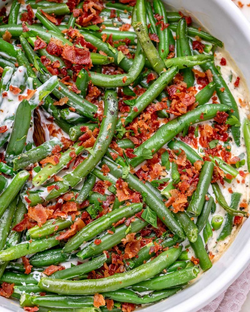 Garlic Herb Creamy Green Beans Clean Food Crush