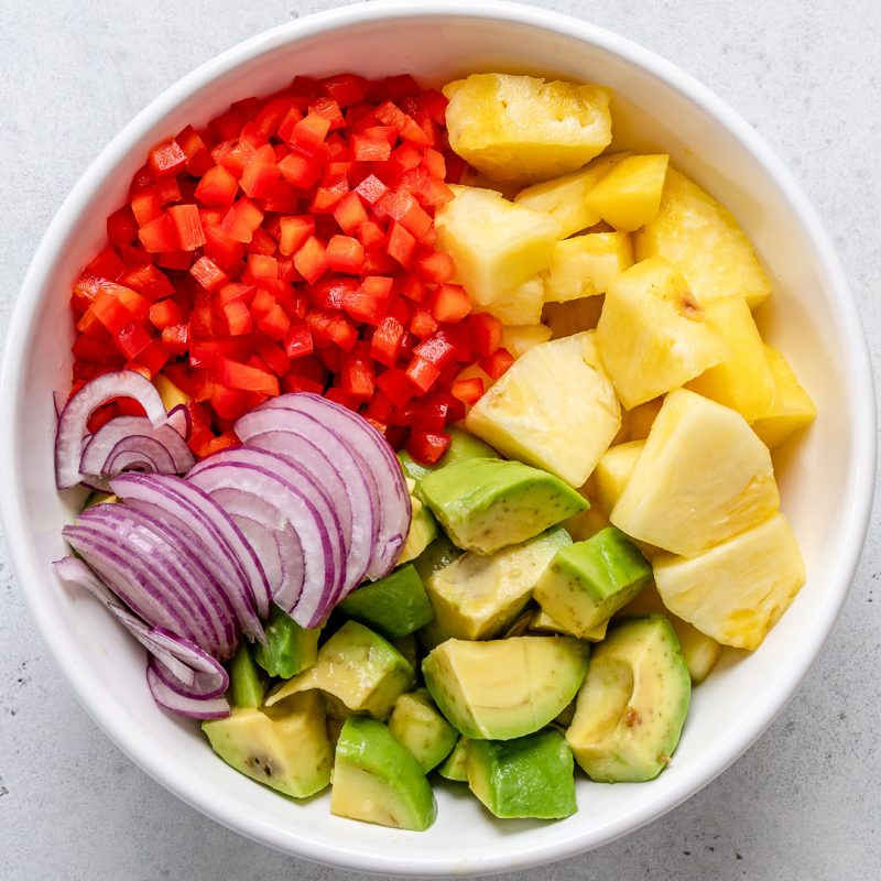 Pineapple + Avocado Salad Clean Food Crush