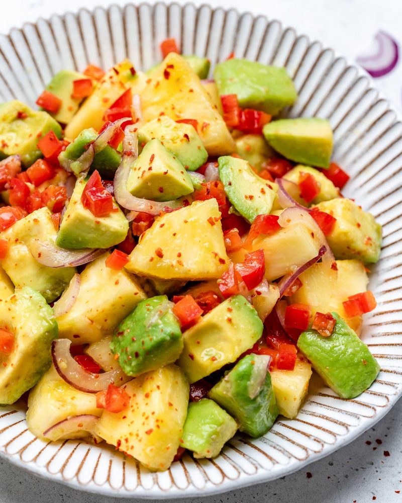 Pineapple + Avocado Salad Clean Food Crush