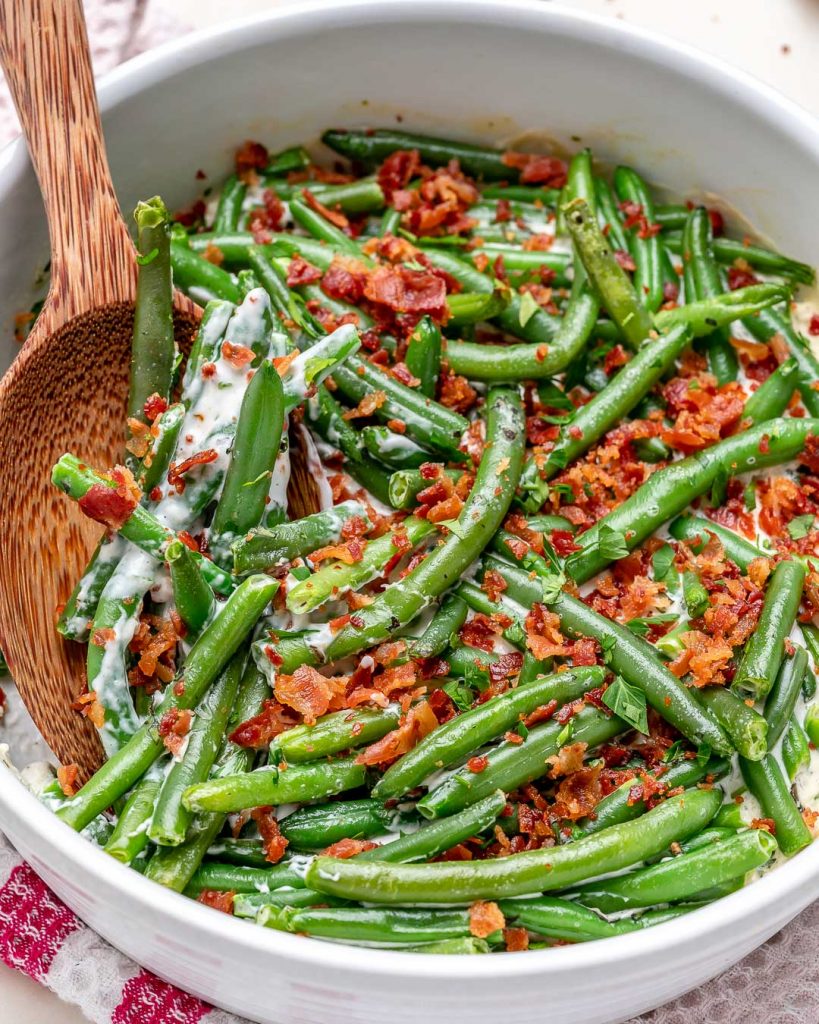 Garlic + Herb Creamy Green Beans Clean Food Crush