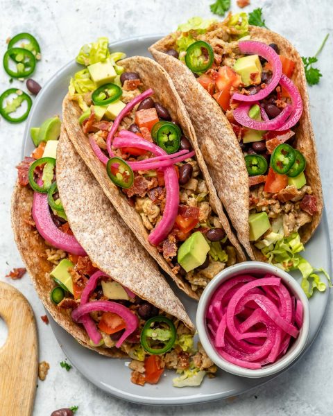 Loaded Breakfast Tacos | Clean Food Crush