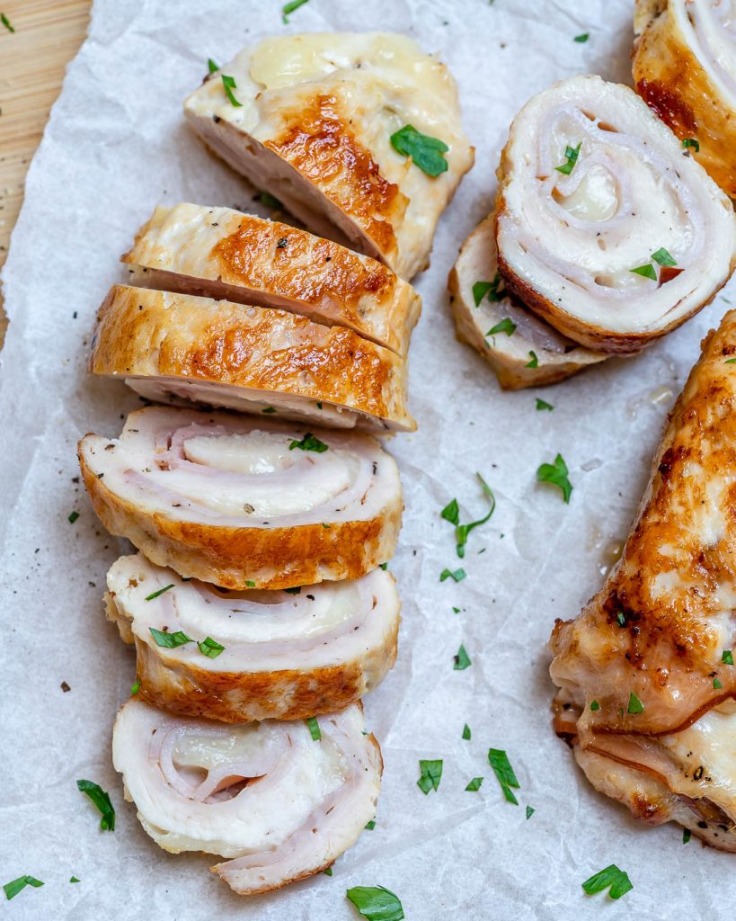 Chicken + Ham & Cheese Rollatini Clean Food Crush