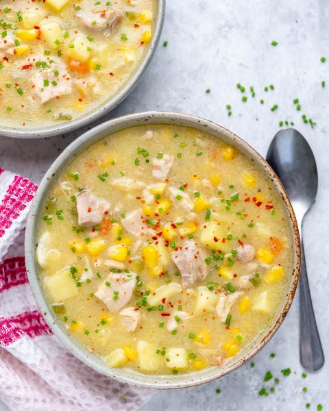 Chicken + Corn Chowder | Clean Food Crush