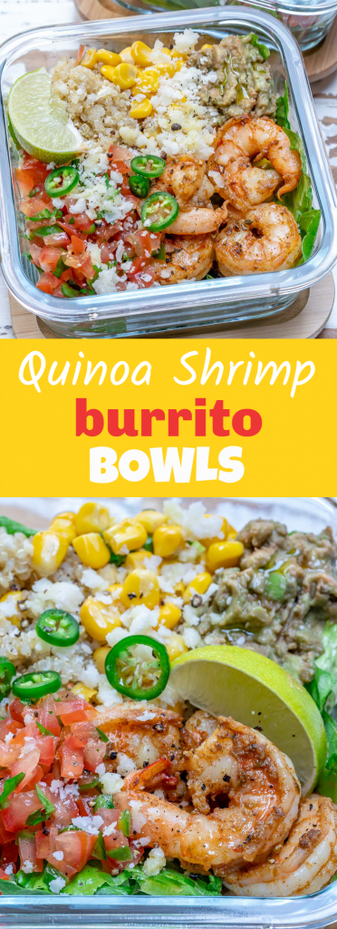 Quinoa Shrimp Burrito Bowls | Clean Food Crush