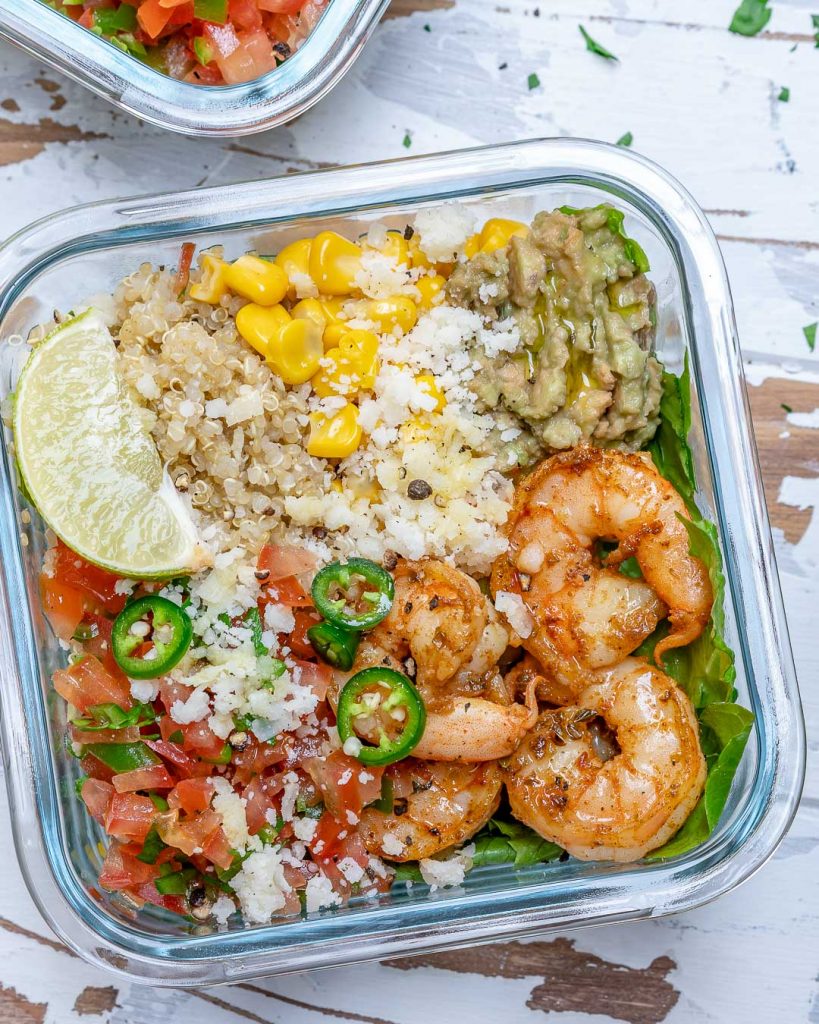 Quinoa Shrimp Burrito Bowls Clean Food Crush 8380