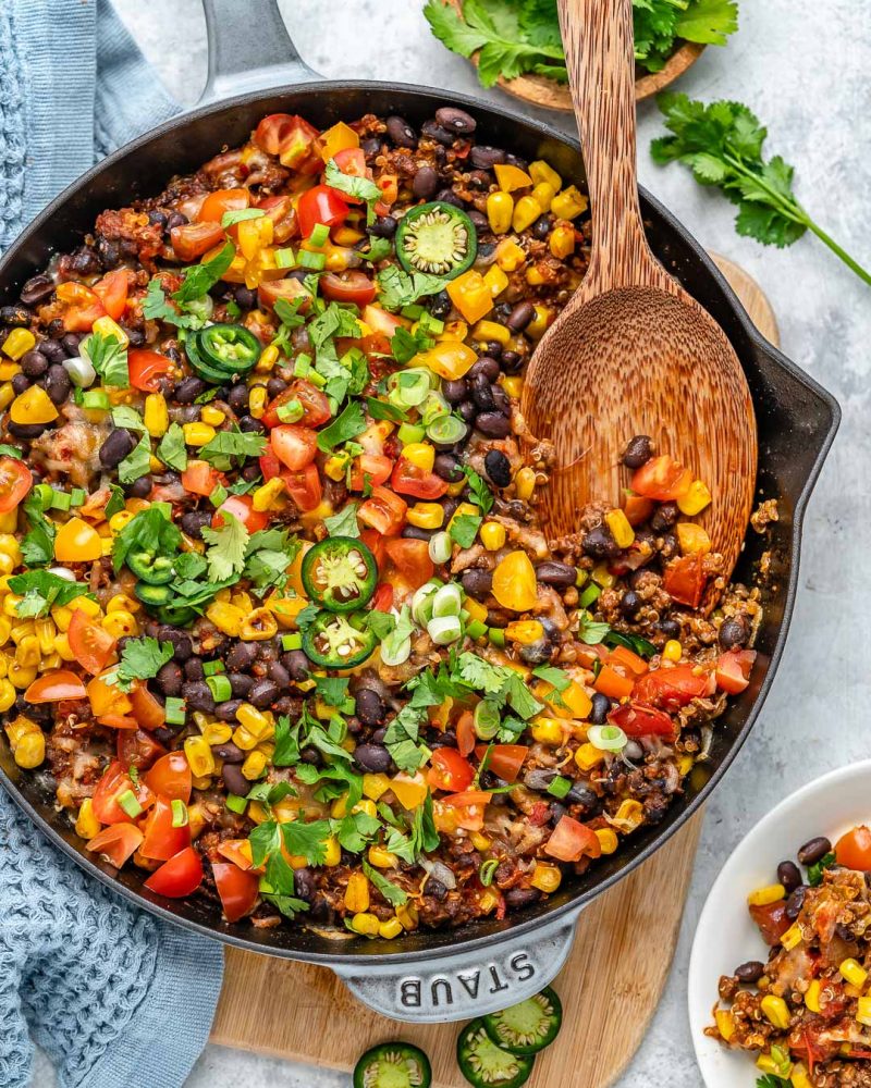 Turkey Quinoa Taco Bake | Clean Food Crush