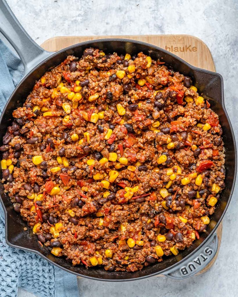 Turkey Quinoa Taco Bake Clean Food Crush