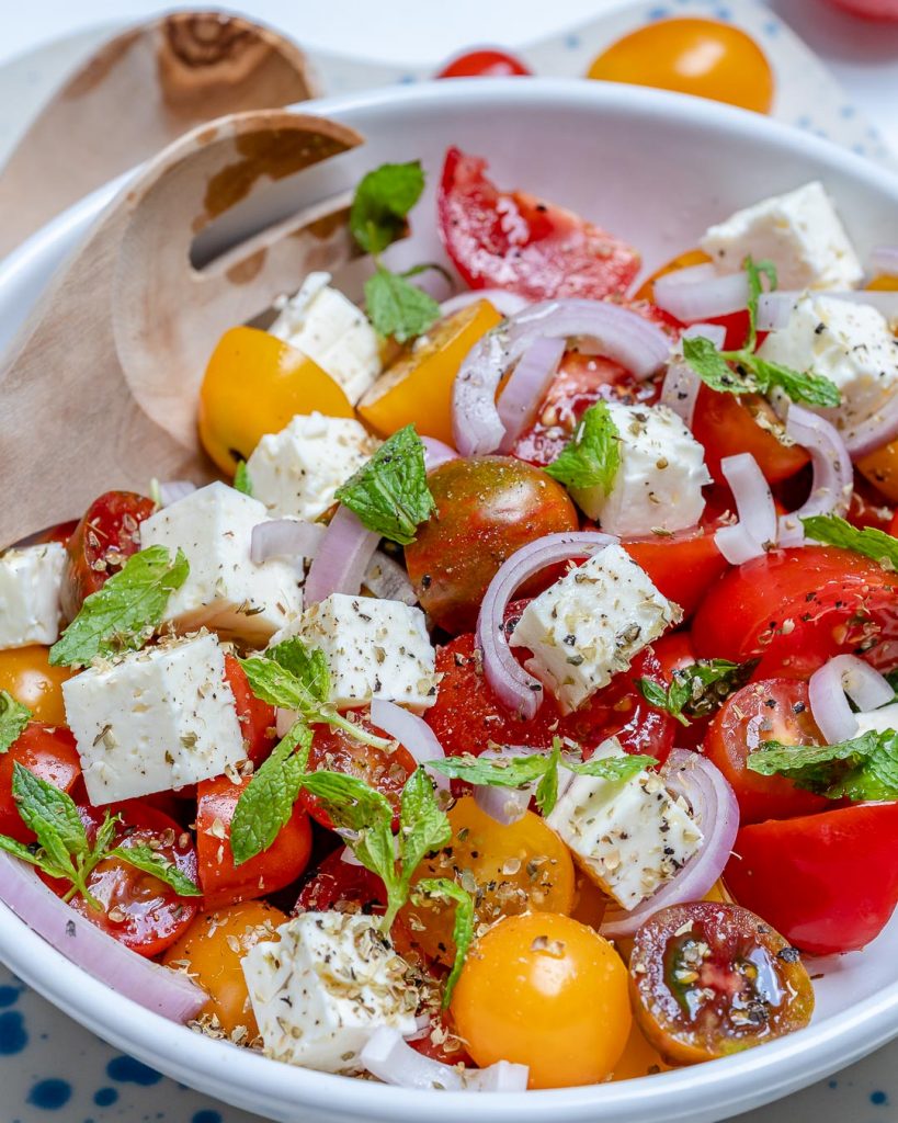 Fresh Garden Cherry Tomato + Feta Salad