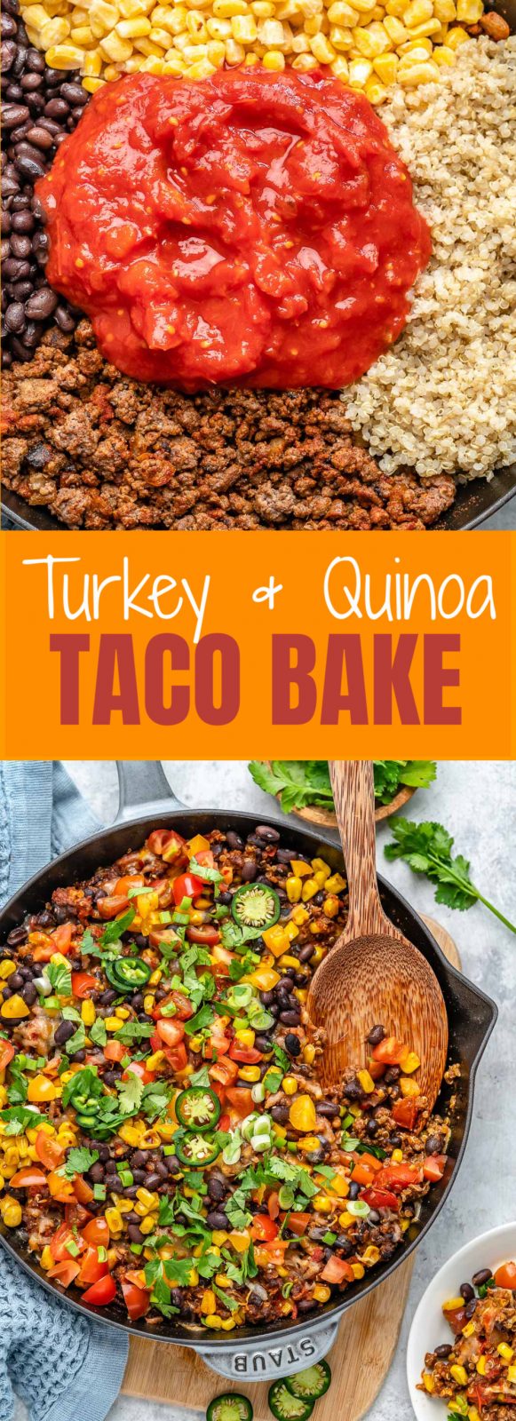 Turkey Quinoa Taco Bake | Clean Food Crush