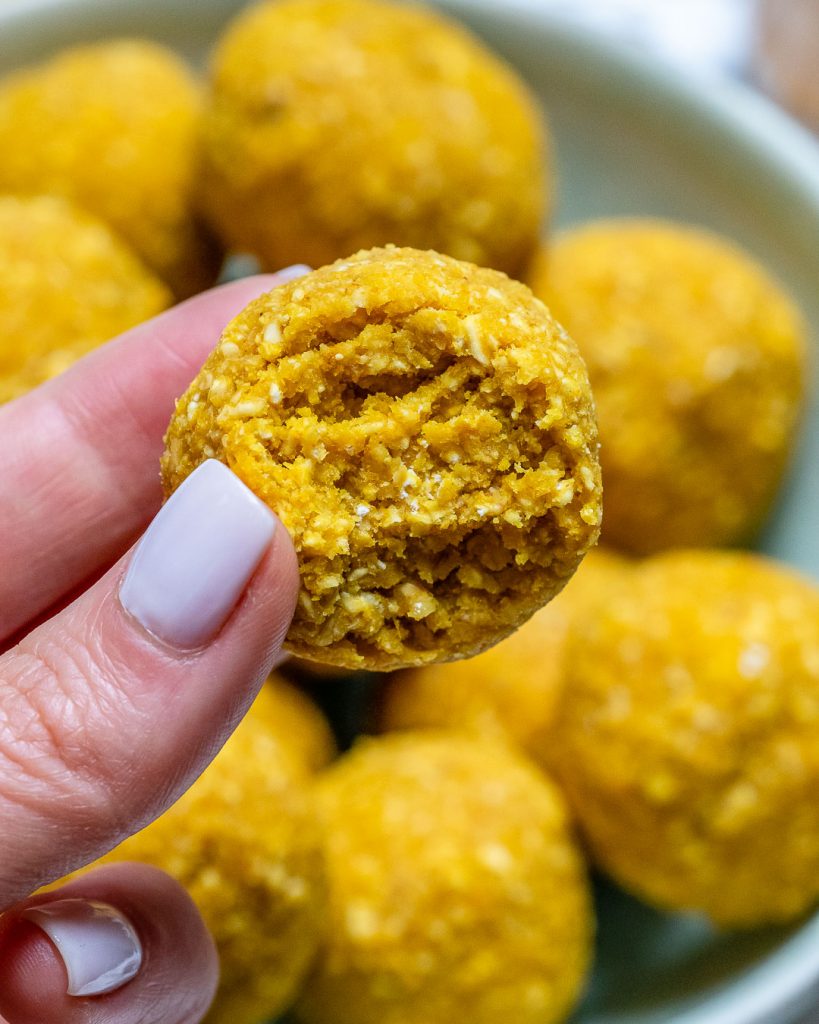 Turmeric Lemon Ginger Protein Balls