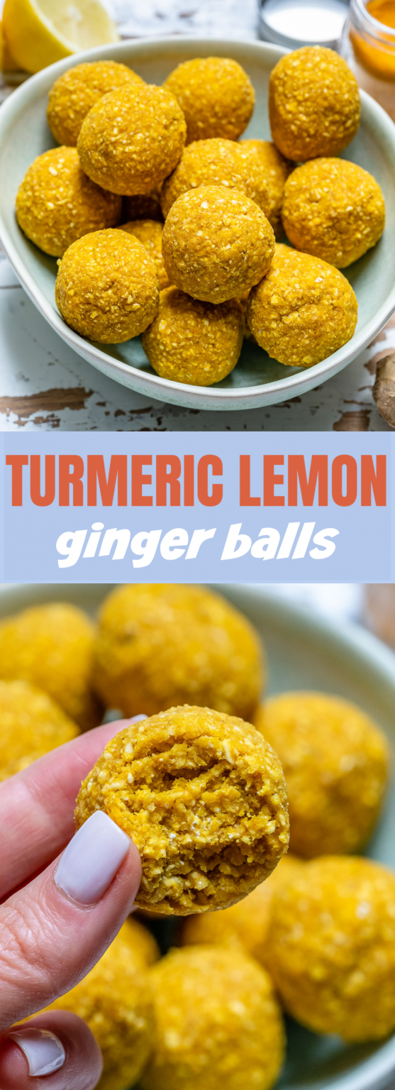 Turmeric Lemon Ginger Protein Balls Clean Food Crush