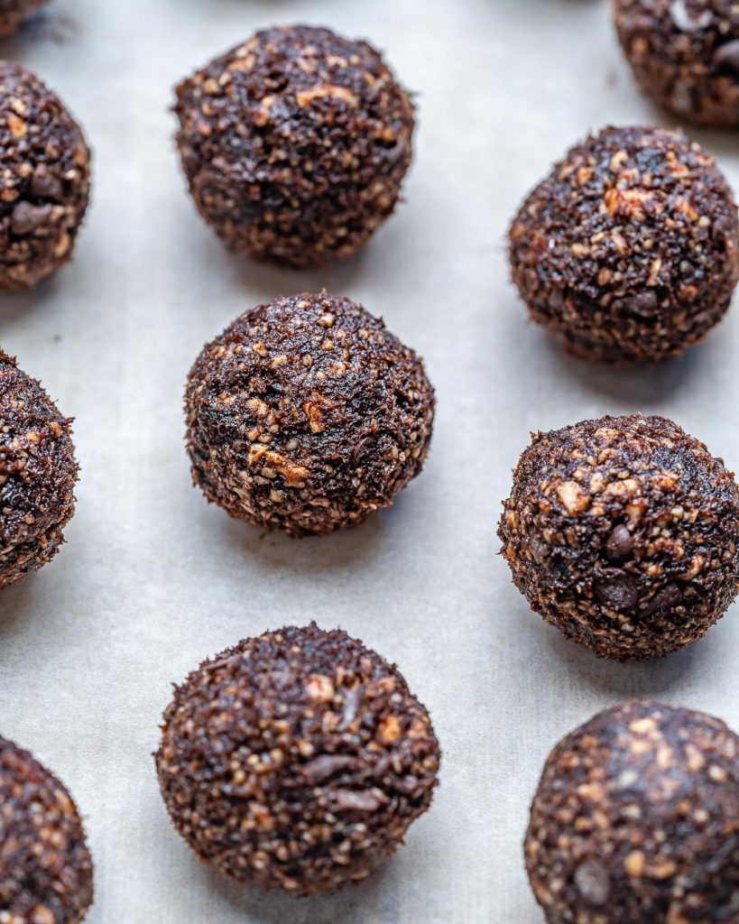Chocolate Brownie Energy Balls | Clean Food Crush