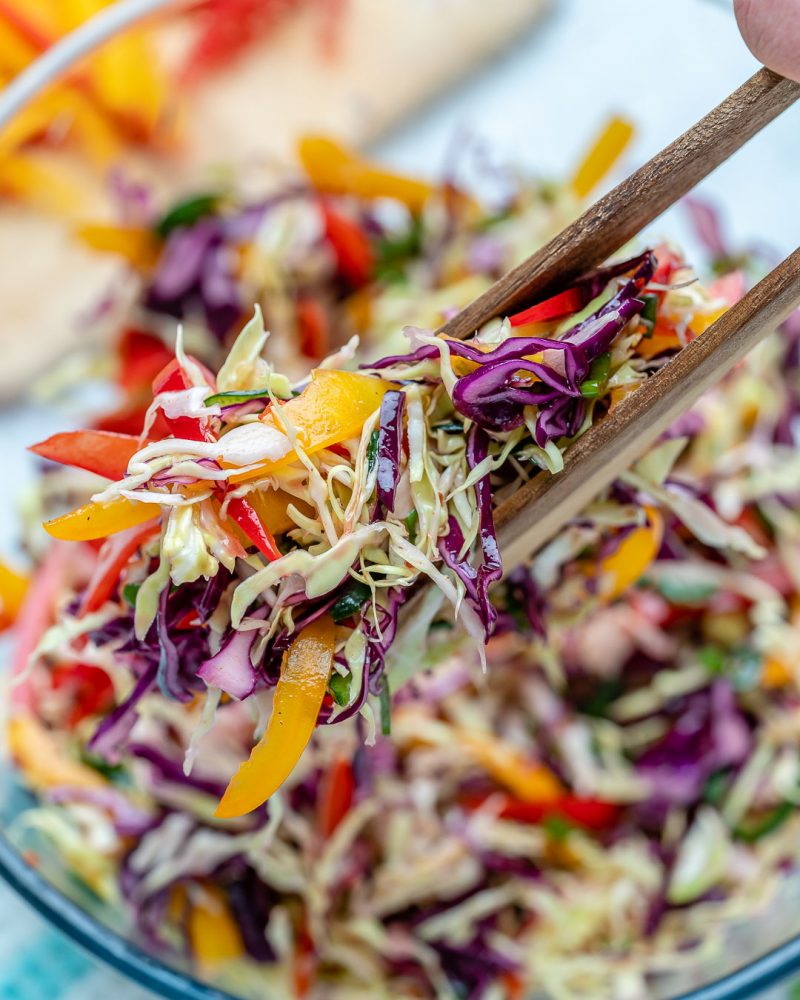 Sweet Spicy Rainbow Slaw Clean Food Crush