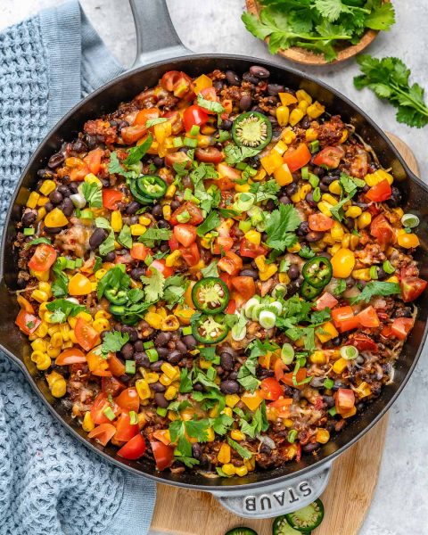 Turkey Quinoa Taco Bake | Clean Food Crush