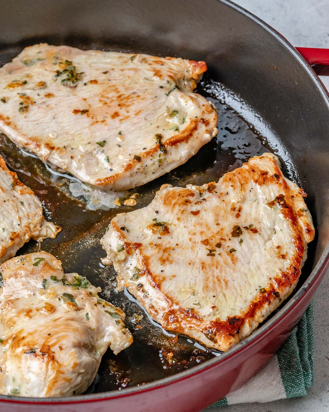 Turkey Cutlets with Rosemary and Shallots Recipe