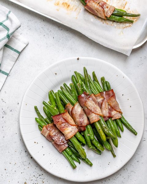 Green Bean and Bacon Bundles | Clean Food Crush