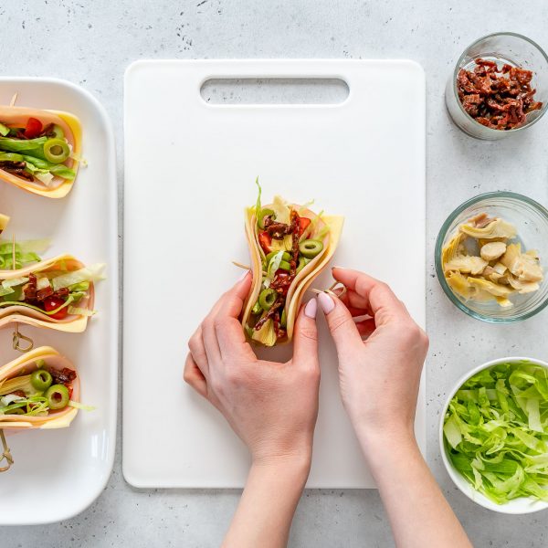 Quick Antipasto “Tacos” Clean Food Crush