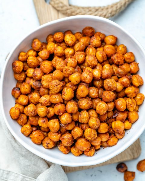 Roasted BBQ Chickpeas | Clean Food Crush