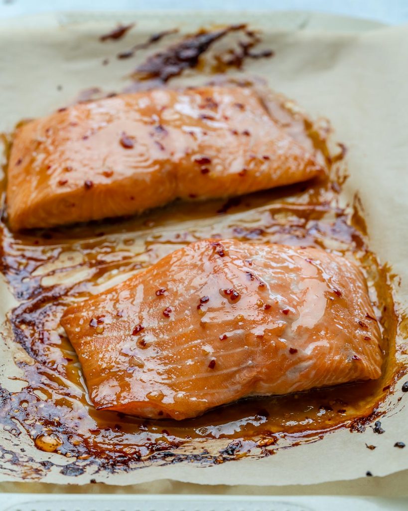 Sweet Chili Baked Salmon | Clean Food Crush