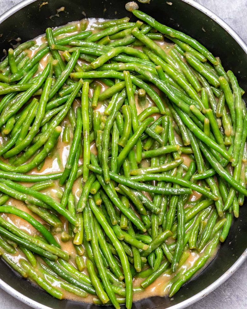 Creamy Braised Green Beans | Clean Food Crush