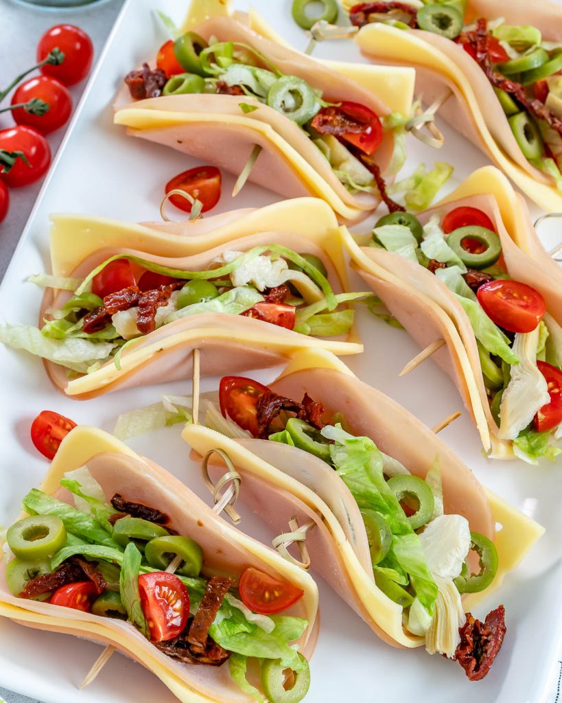 Quick Antipasto "Tacos"