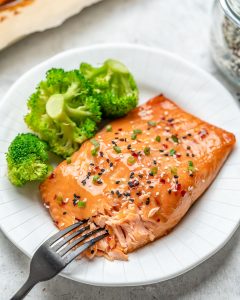 Sweet Chili Baked Salmon | Clean Food Crush