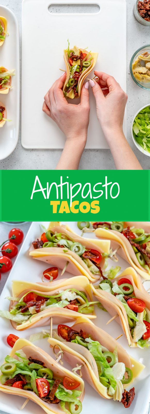 Quick Antipasto “Tacos” Clean Food Crush