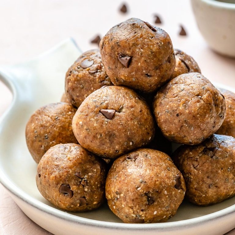 Nut Butter Chocolate Chip Energy Balls Clean Food Crush