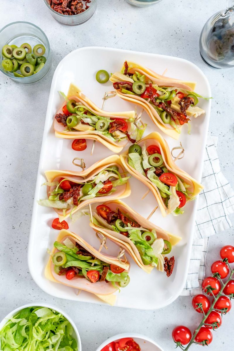 Quick Antipasto “Tacos” Clean Food Crush