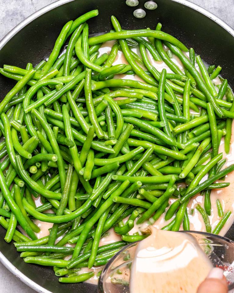 Creamy Braised Green Beans | Clean Food Crush