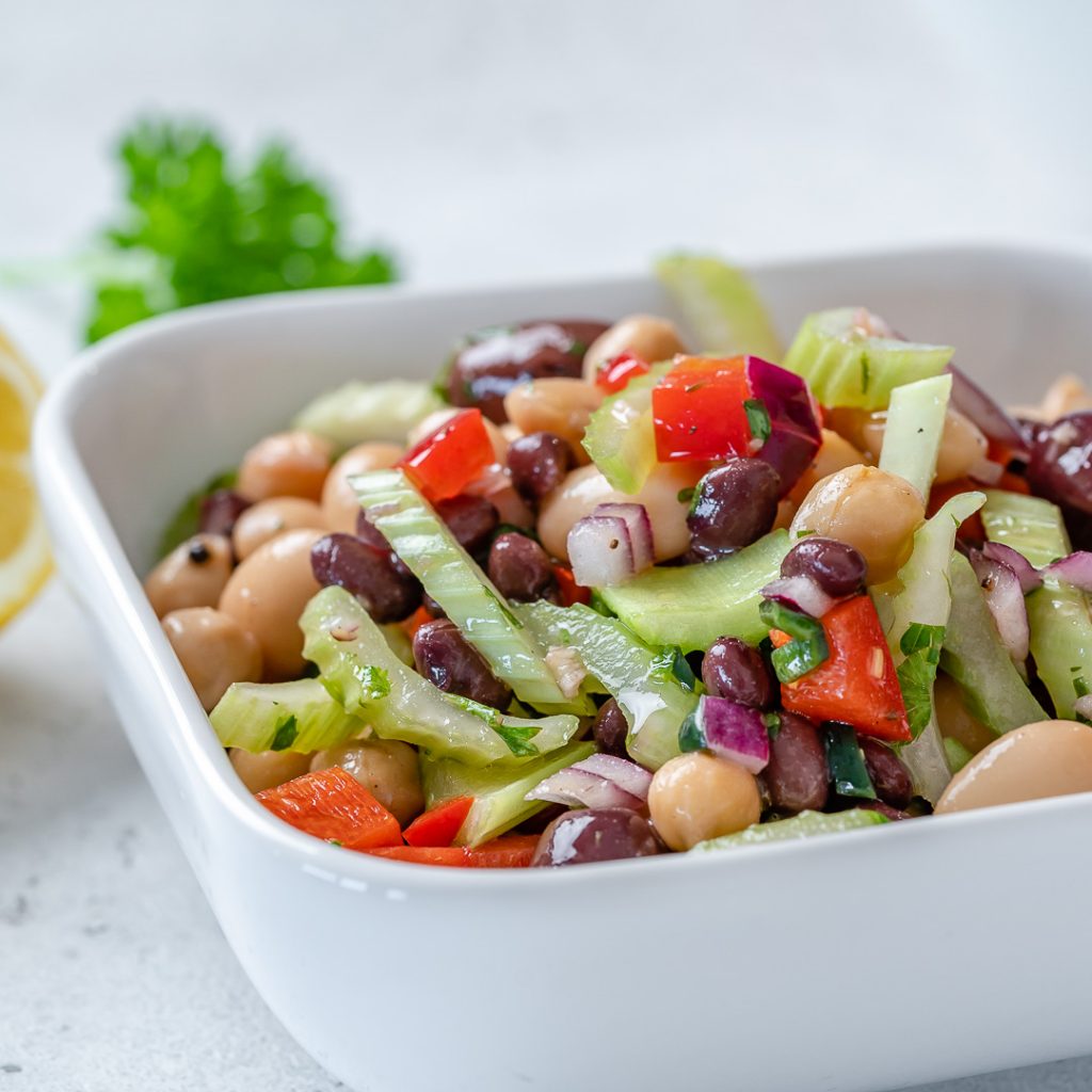 Marinated 3 Bean Salad | Clean Food Crush