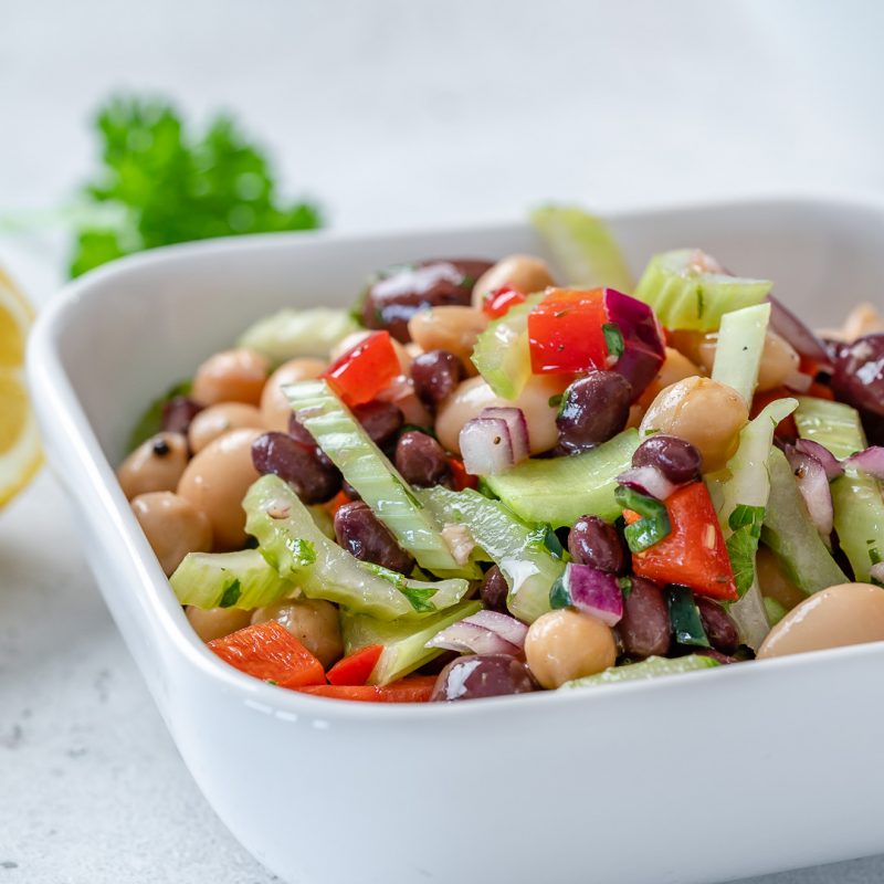 Marinated 3 Bean Salad Clean Food Crush