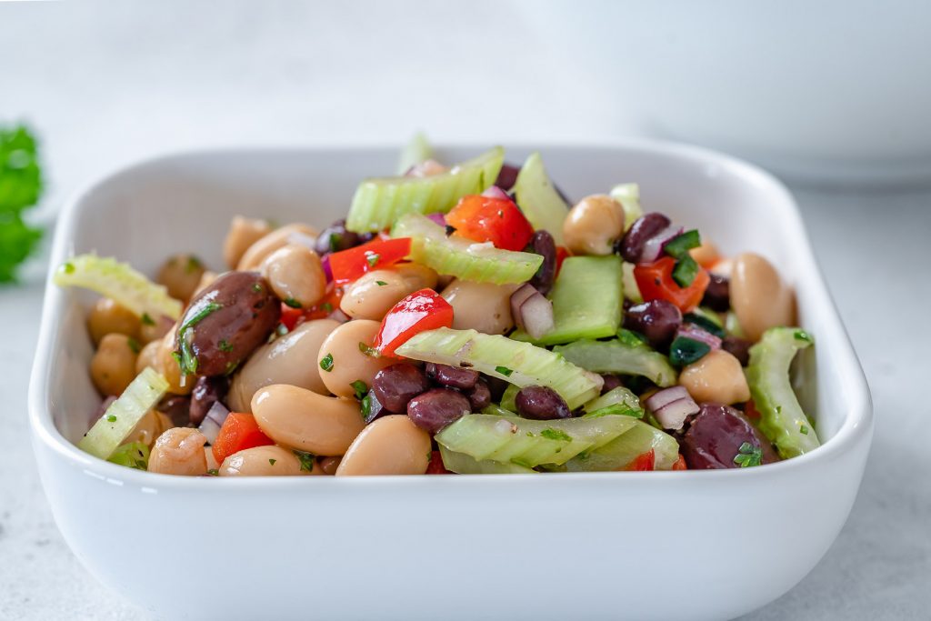 Marinated 3 Bean Salad | Clean Food Crush