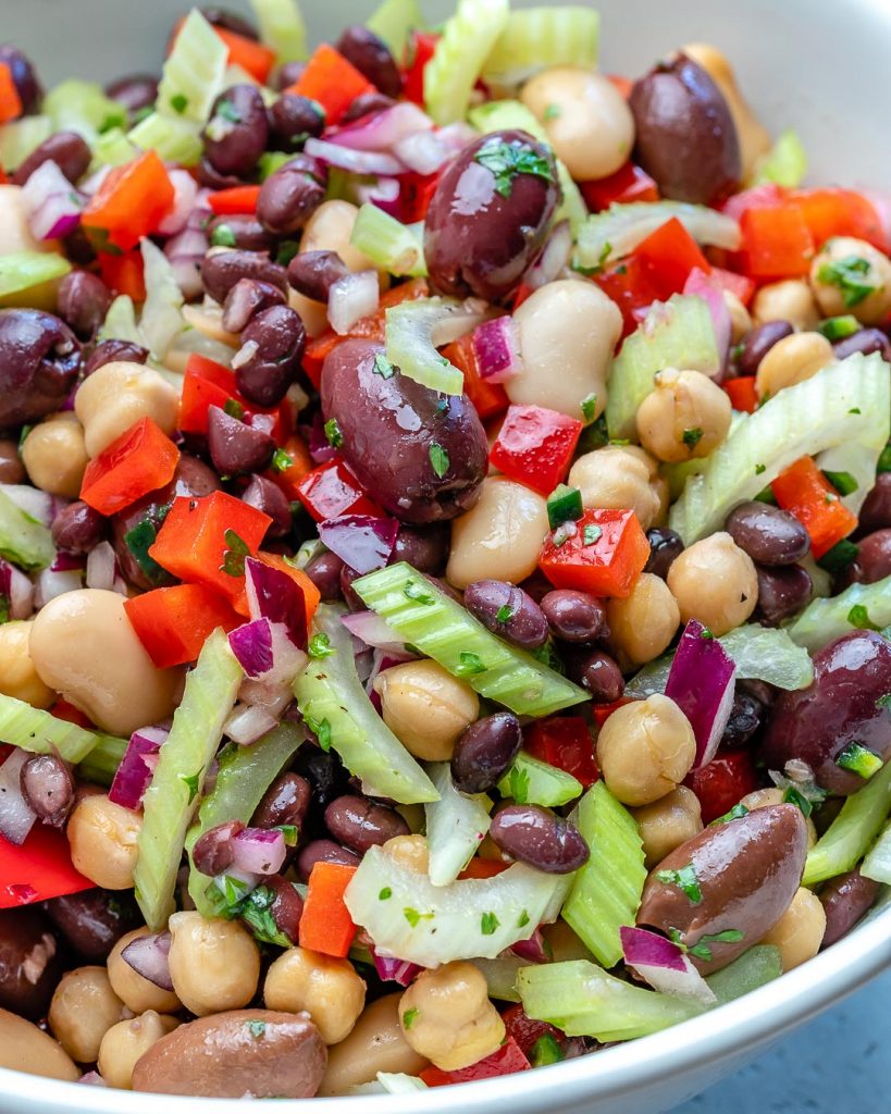 Marinated 3 Bean Salad | Clean Food Crush