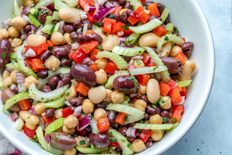 Marinated 3 Bean Salad | Clean Food Crush