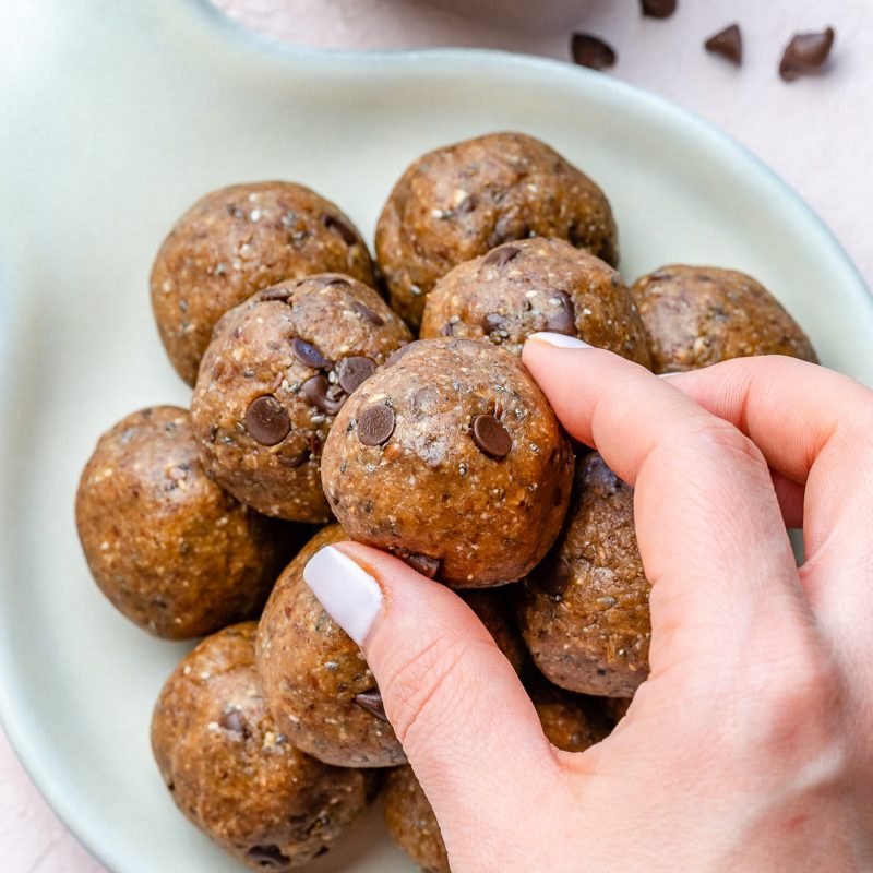 Nut Butter Chocolate Chip Energy Balls Clean Food Crush