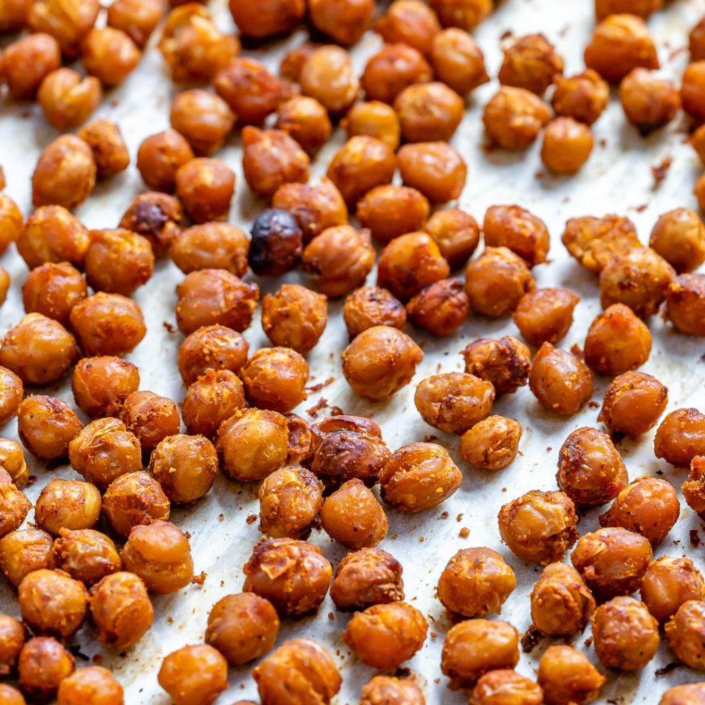 Roasted BBQ Chickpeas | Clean Food Crush