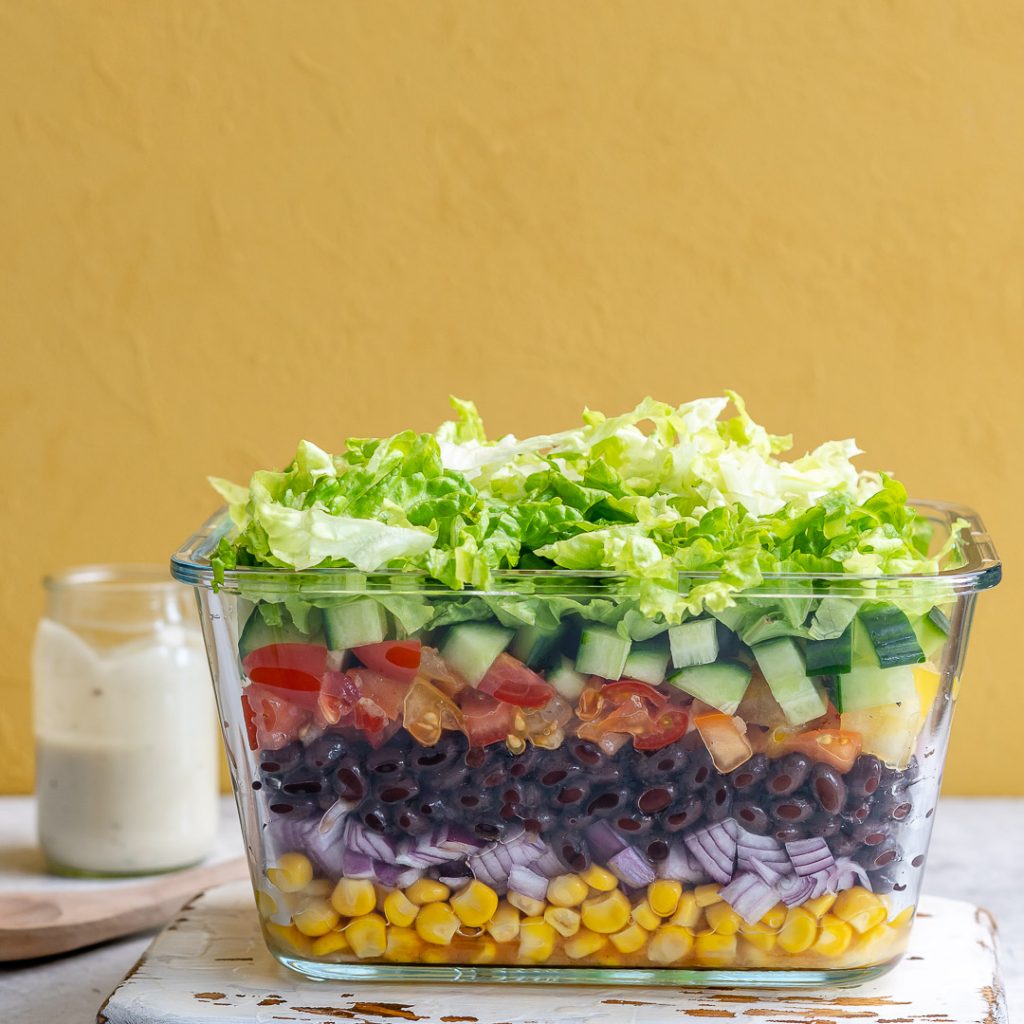 CFC Layered Bean Salad | Clean Food Crush