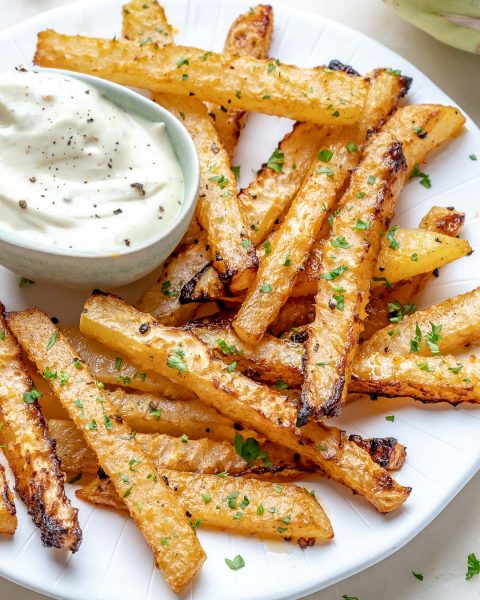 Kohlrabi Fries | Clean Food Crush