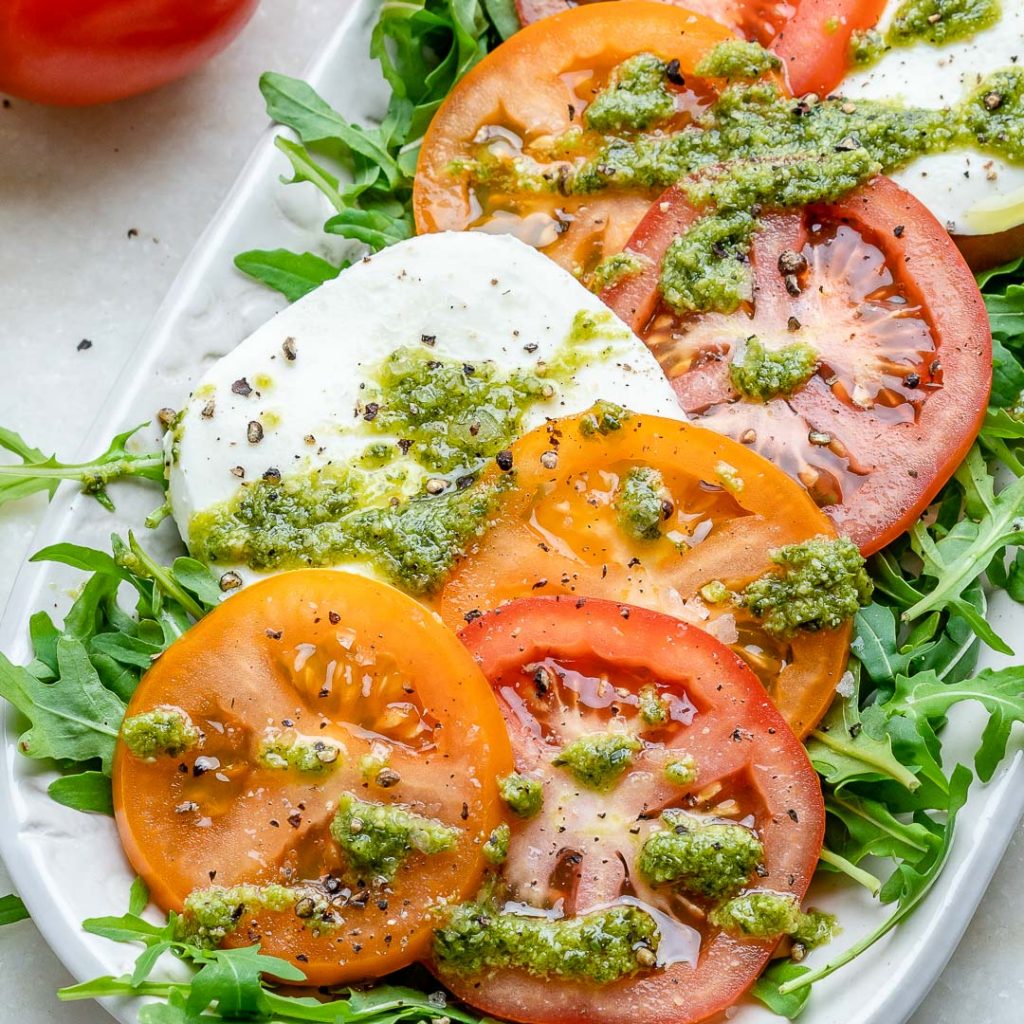 Pesto + Arugula Caprese Platter