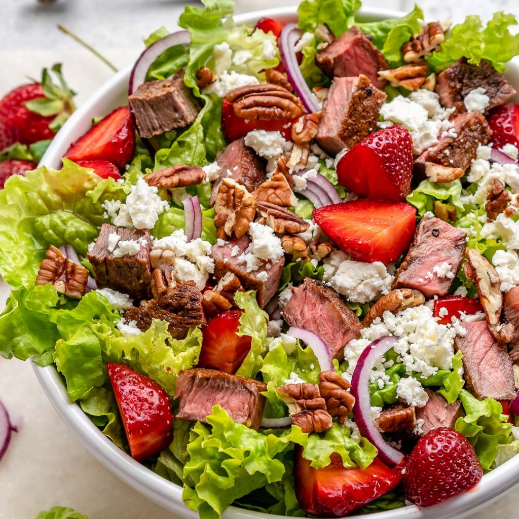 Strawberry Steak Salad Clean Food Crush